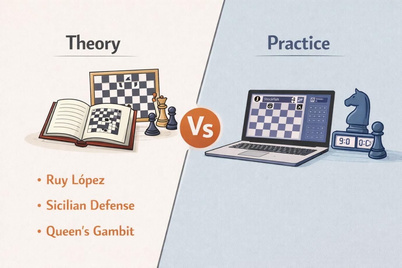 Read more about the article The Difference Between Theory and Practice in Chess